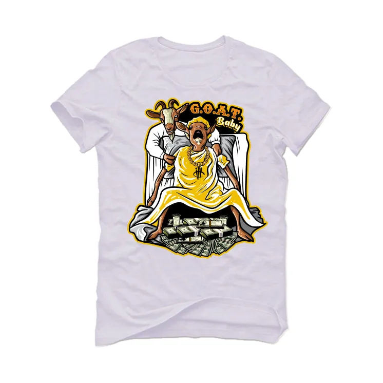 Air Jordan 1 High OG “Yellow Ochre” | illcurrency White T-Shirt (Goat baby)