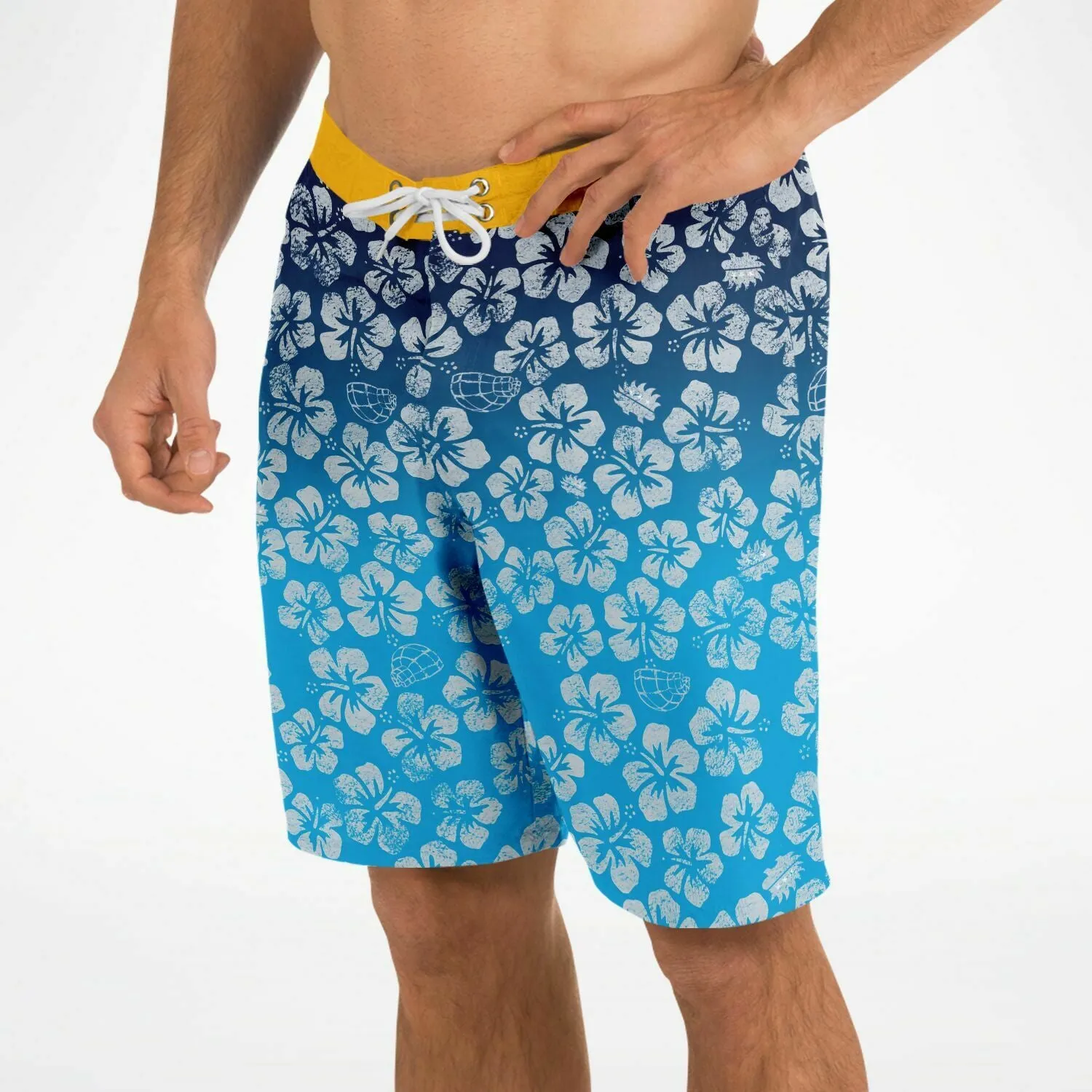 Alaska Libertarian Hawaiian Board Shorts - With Igloos and Porcupines