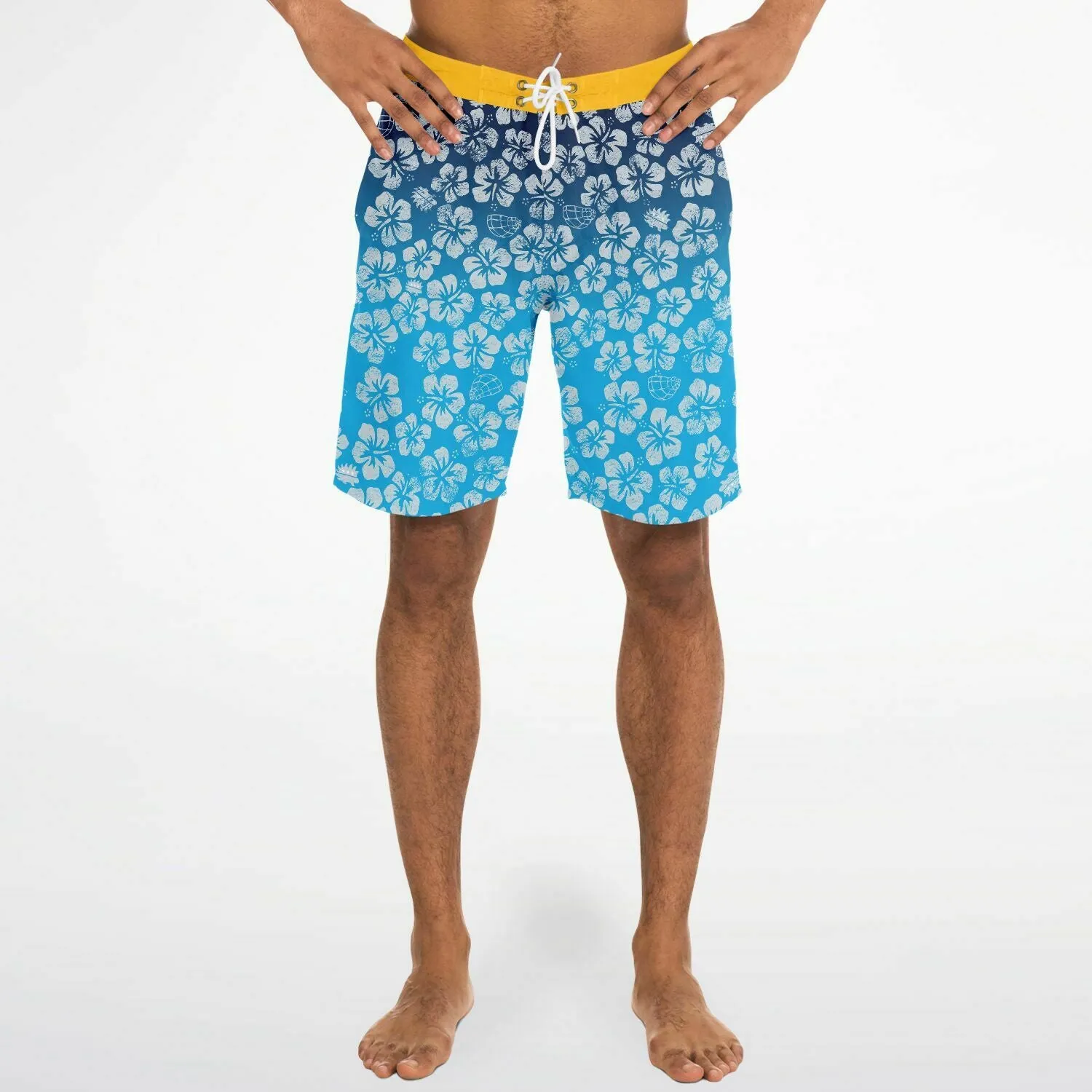 Alaska Libertarian Hawaiian Board Shorts - With Igloos and Porcupines