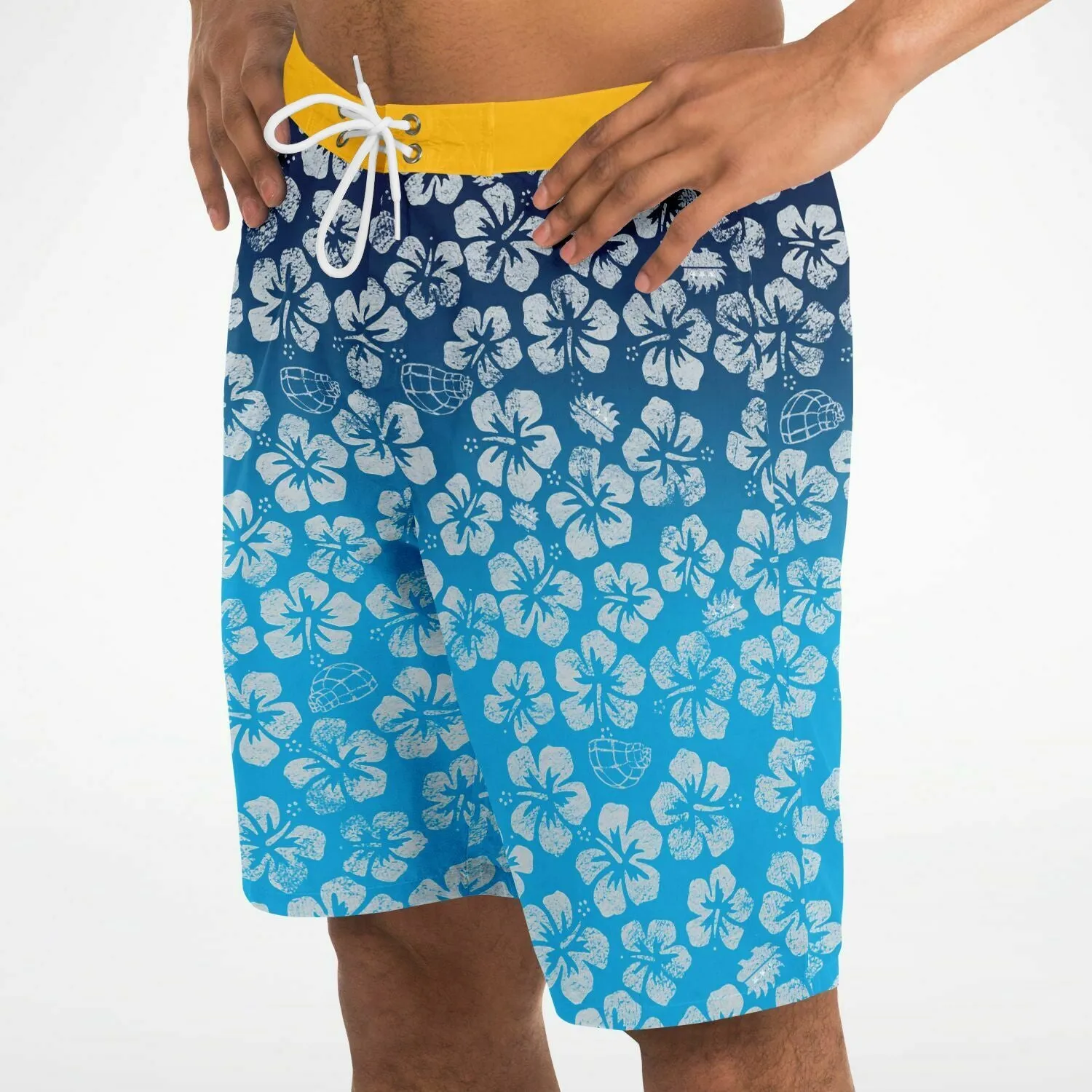 Alaska Libertarian Hawaiian Board Shorts - With Igloos and Porcupines