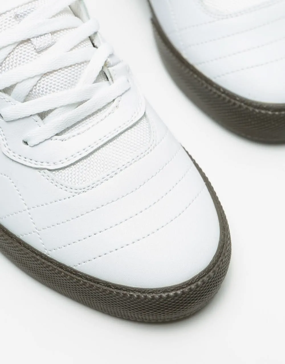 Lakai Cambridge Skate Shoes - White/Gum Leather