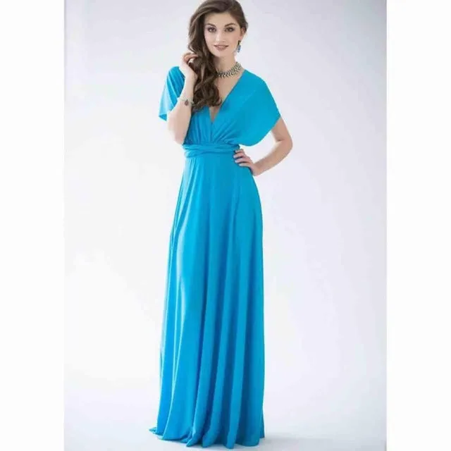 Multiway wear women maxi dress sexy bandage off shoulder long dress Bridesmaids Convertible Dress FS0210